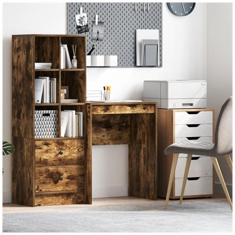 Scrivania Rovere affumicato Legno ingegnerizzato 60 x 40 x 76 cm - Foto 2