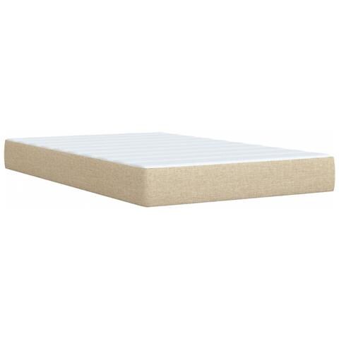 Giroletto a Molle con Materasso Crema 120x190 cm in Tessuto - Foto 9