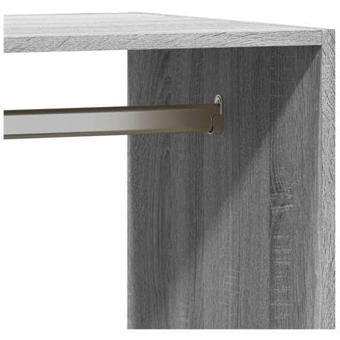 Armadio Grigio Sonoma 77x48x102 cm in Legno Multistrato - Foto 9