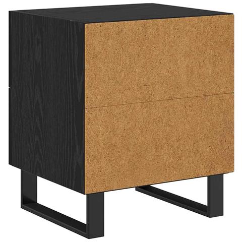 Mobiletti da Notte 2 pcs Rovere nero 40 x 35 x 47,5 cm - Foto 9