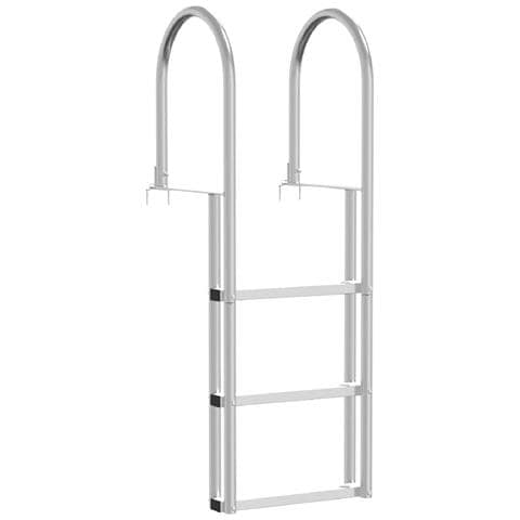 Scala da Molo Argento 45 x 11.5 x 134 cm Alluminio - Foto 1