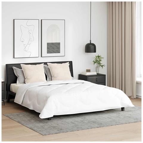 Set di piumini con cuscino 3 pcs Bianco 200 x 220 cm Microfibra - Foto 2