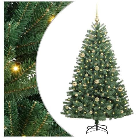 Albero di Natale Artificiale con Rami Pieghevoli Verde 150 cm - Foto 1