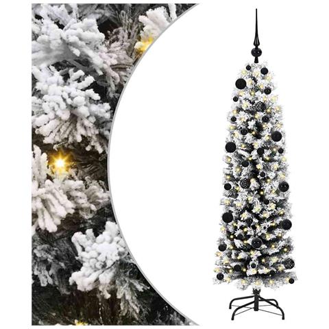 Albero di Natale artificiale con 150 LED Verde 150 cm - Foto 1