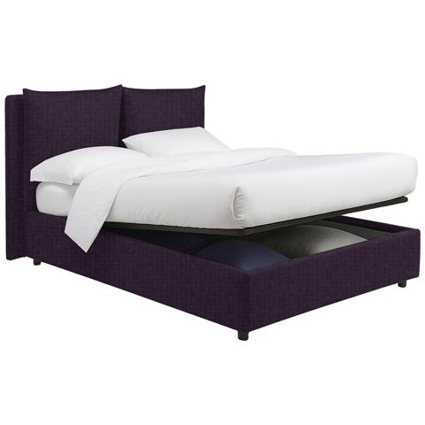 Riesi - Letto Matrimoniale Sfoderabile, Viola - Foto 4