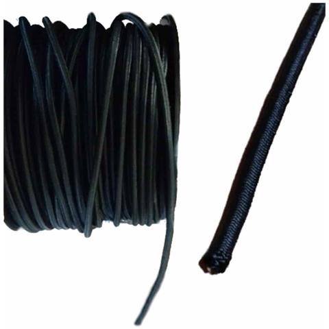 Corda Elastica 8mm Nera 50m Con Rivestimento Pp - Foto 1