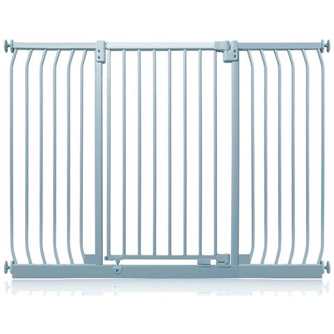 Safetots Cancelletto Di Sicurezza Elite Extra Alto, 143cm - 152cm, Grigio Opaco, Extra Alto Con 100cm Di Altezza - Foto 1