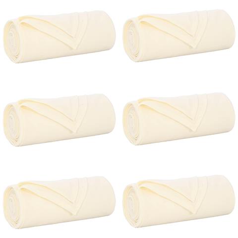 Coperte da Pile 6 pcs Crema 270 x 240 cm Panno - Foto 1