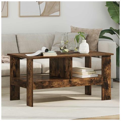 Tavolino da salotto Rovere fumé 90 x 50 x 45 cm - Foto 2