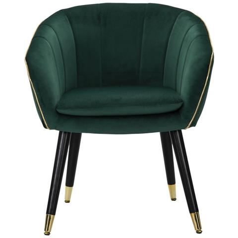 Poltrona Vkh319-verde-legno-62x58x78 Cm - Foto 2