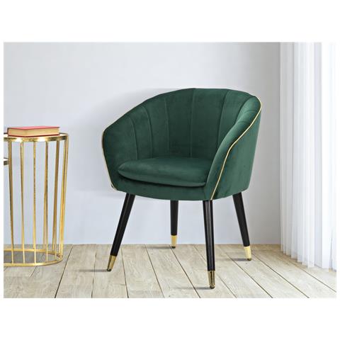 Poltrona Vkh319-verde-legno-62x58x78 Cm - Foto 8