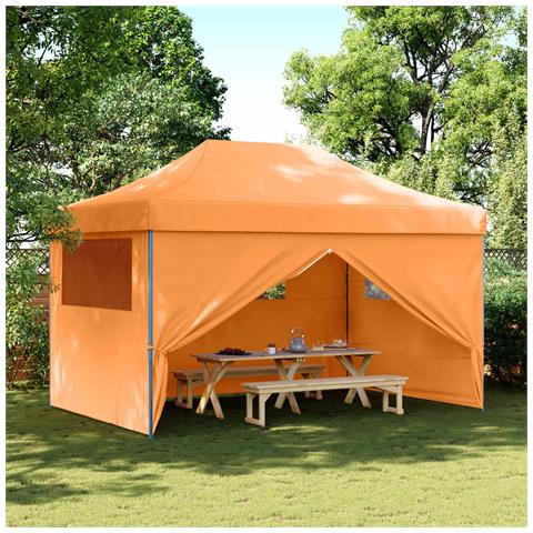 Tenda Party Arancione 292 x 440 x 315 cm Tessuto Oxford - Foto 2