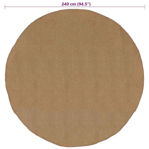 Tappeti per area Naturale Ø 240 cm Juta - Foto 7