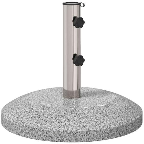 Base per parasole per palo da 40-50 mm 26.45 kg Grigio - Foto 1