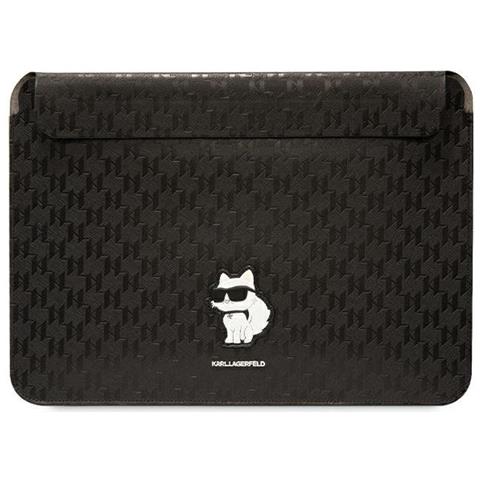 Custodia Karl Lagerfeld Saffiano Monogram Choupette Per Laptop 16 - Nera - Foto 1