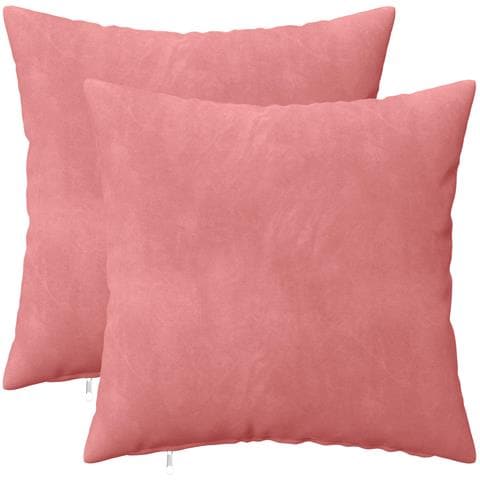Cuscino con cuscino HEERLEN 2 pz Rosa Velluto - Foto 1