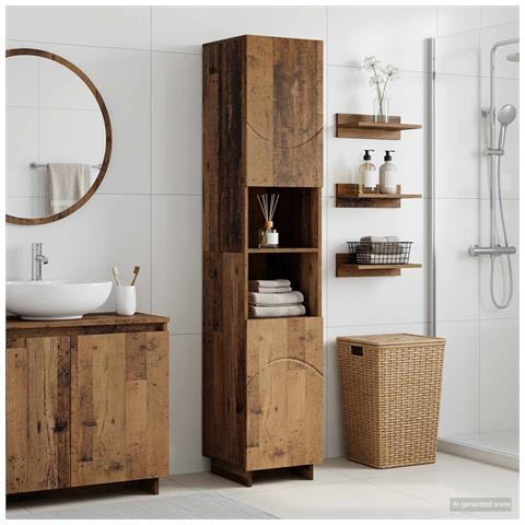 Mobile da bagno Legno antico 36.5 x 38 x 180 cm - Foto 2