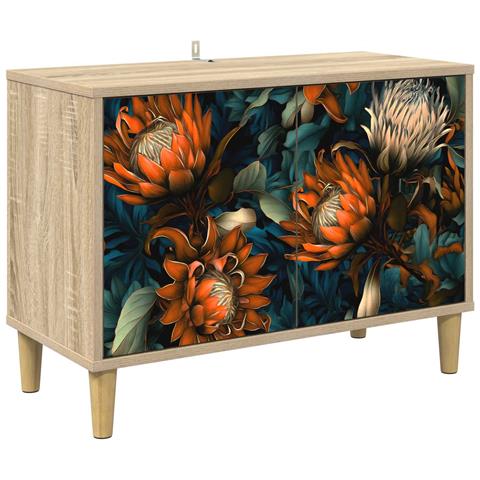 Mobile TV LOCHEM 69 x 33 x 50 cm Sonoma Legno ingegnerizzato - Foto 1