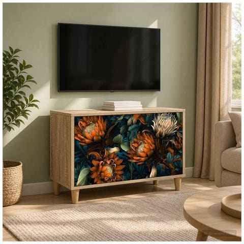 Mobile TV LOCHEM 69 x 33 x 50 cm Sonoma Legno ingegnerizzato - Foto 2