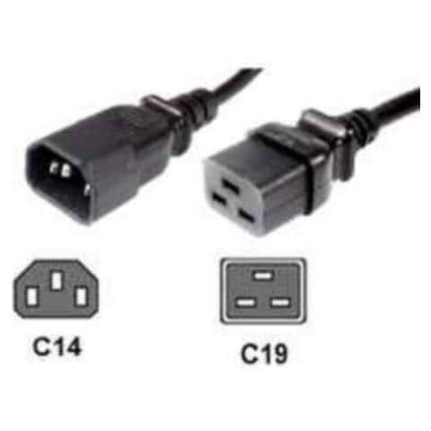 Cavo Alimentazione C14 Maschio / C19 Femmina 1.80 m - Foto 1