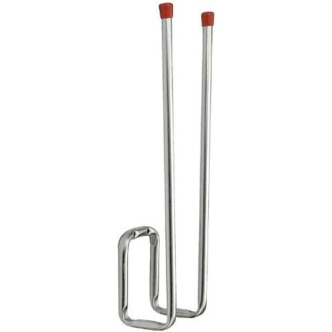 19940541 Gancio doppio a parete per stivali / calzature, zincato 90 x 120 x 400 mm. - Foto 1