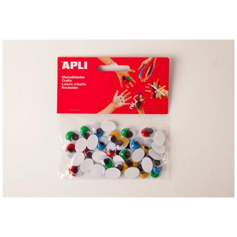 946031 - Occhi Mobile Colorati Adesivi Ovali - Sacchetto Di 40 Pezzi - Foto 1