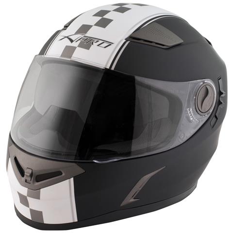 Casco Integrale Moto Scooter Touring Visiera Interna Parasole Viaggio Nero L - Foto 2