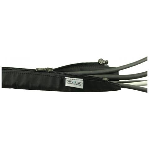 Prozipsleeve6.5 Guaina Per Cavo Nero (premium Cable Sleeve 650cm - With Two Way Zip In High - Quality Material. Can Contain Up To 10 Cables Inner Dia: 22mm)  - Foto 2