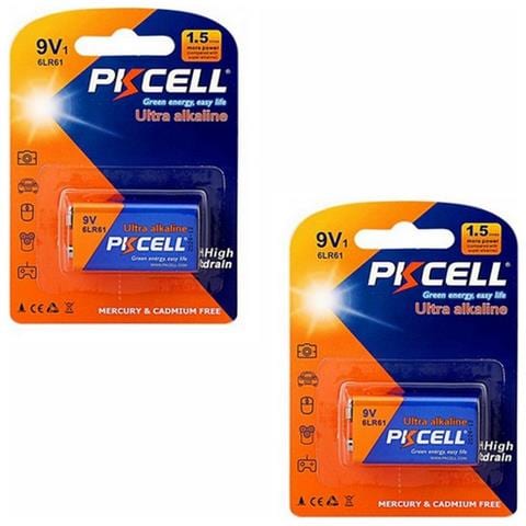 Batteria Pila 6lr61 Ultra Alcalina 9v 2x Confezioni Da 1 Pezzi - Foto 1