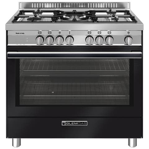 Cucina Elettrica ST965MBK 5 Fuochi a Gas Forno Elettrico Classe A+Dimensioni 90 x 60 cm Colore Acciaio Inox/ Nero Carbone - Foto 1