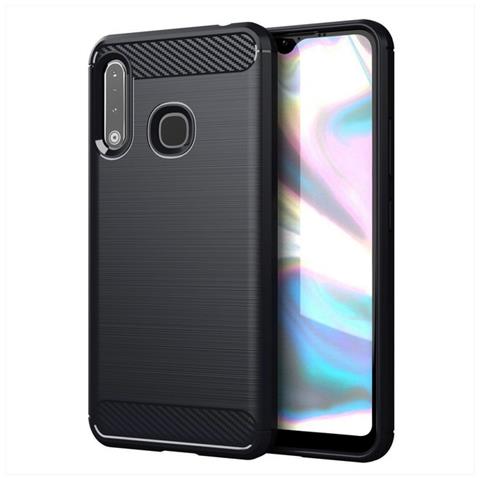 Custodia B-case Tpu Silicone Cover Case Per Samsung Galaxy A70e Carbon Metal Black - Foto 1