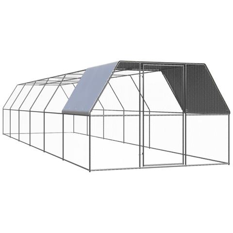 Pollaio Per Esterni 3x12x2 M In Acciaio Zincato - Foto 1