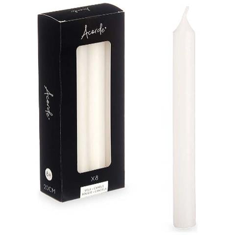 Set Di Candele Bianco 2 X 2 X 20 Cm (12 Unità) - Foto 2