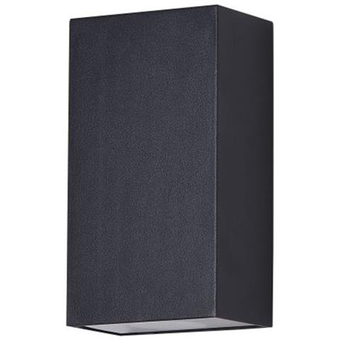 Lampada Da Parete Moderna Da Esterno Metallo Nero Luce Led 6w Ip54 3000k - Foto 1