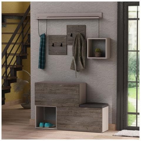 Mobile Ingresso Scarpiera Holdon Colore Tortora Dark Coffee - Foto 1