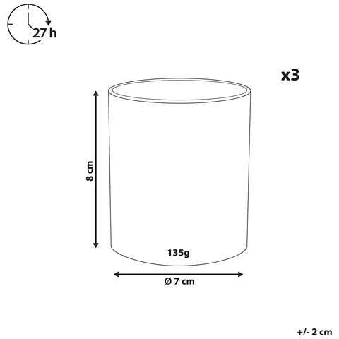 Set Di 3 Candele Profumate Sheer Joy Cera Di Soia Note Fresche - Foto 2