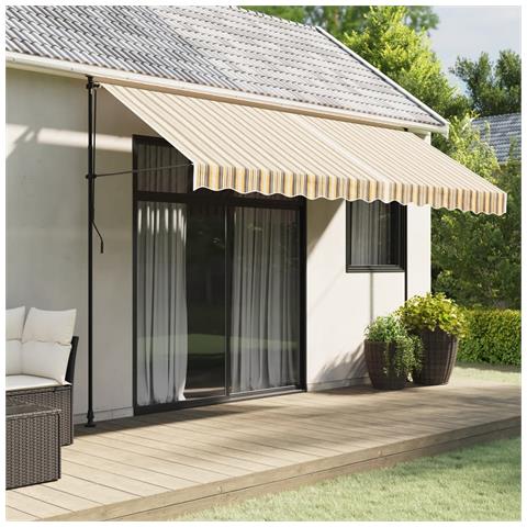 Tessuto Di Ricambio Per Tenda Strisce Multicolore 4x3 M - Foto 1