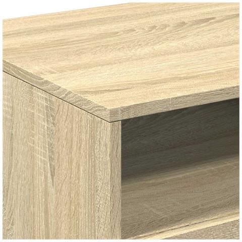 Tavolino Da Salotto Gambe In Metallo Rovere Sonoma 90x49x40 Cm - Foto 2