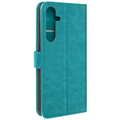 Custodia Per Samsung A35 5g Portafoglio Funzione Supporto E Cordino, Turchese - Foto 1