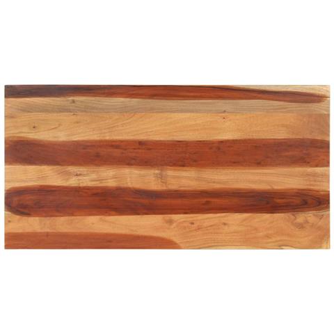 Piano Del Tavolo 120x60x (2,5-2,7) Cm Legno Massello Di Acacia - Foto 1
