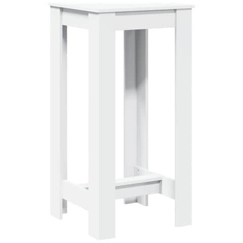 Tavolo Da Bar Bianco 51x50x103,5 Cm In Truciolato - Foto 2
