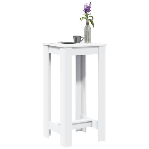 Tavolo Da Bar Bianco 51x50x103,5 Cm In Truciolato - Foto 1