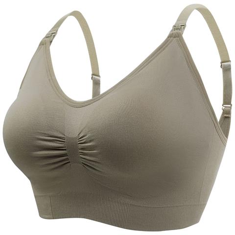 Reggiseno Per Allattamento, Confezione Da 3 (verde + Rosa + Caffè)  M - Foto 4
