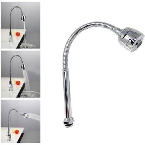 Canna Ricambio Miscelatore Rompigetto Rubinetto Cucina Doccetta Flessibile 50cm - Foto 2