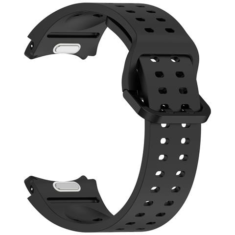 Cinturino Per Orologio In Silicone A Doppio Pulsante Per Samsung Galaxy Watch Black - Foto 2