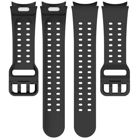 Cinturino Per Orologio In Silicone A Doppio Pulsante Per Samsung Galaxy Watch Black - Foto 5