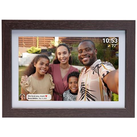 PFF-1042DWMK2 cornice per foto digitali Legno 25,6 cm (10.1") Touch screen Wi-Fi - Foto 2