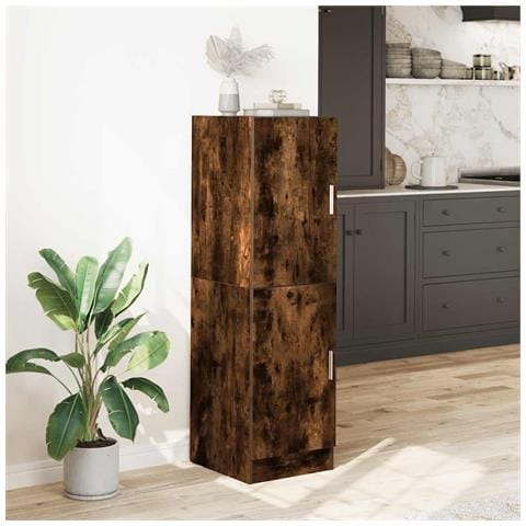 Armadietto Cucina Rovere Fumo 38x41,5x131,5 Cm In Legno - Foto 3
