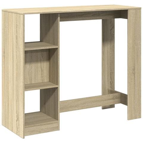 Tavolo Bar Con Ripiano Rovere Sonoma 124x46x103,5cm Multistrato - Foto 2