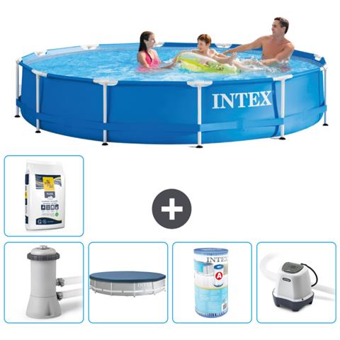 Piscina Fuori Terra - In Giro - 366x76 Cm - Blu - Include Accessori Coordinati A1736 - Foto 1